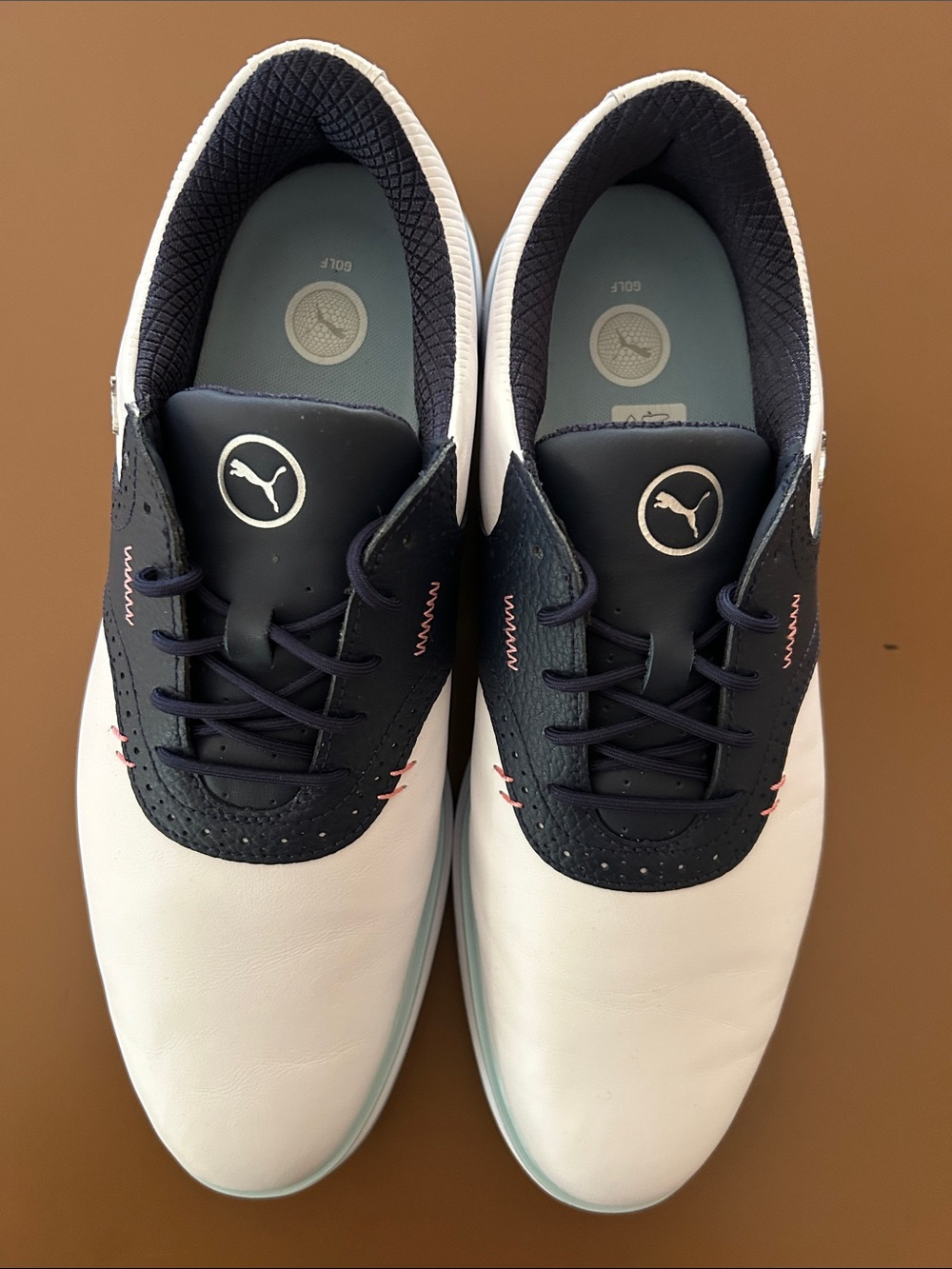 Puma Avant Spikeless Men’s Golf Shoes in White/Deep Navy